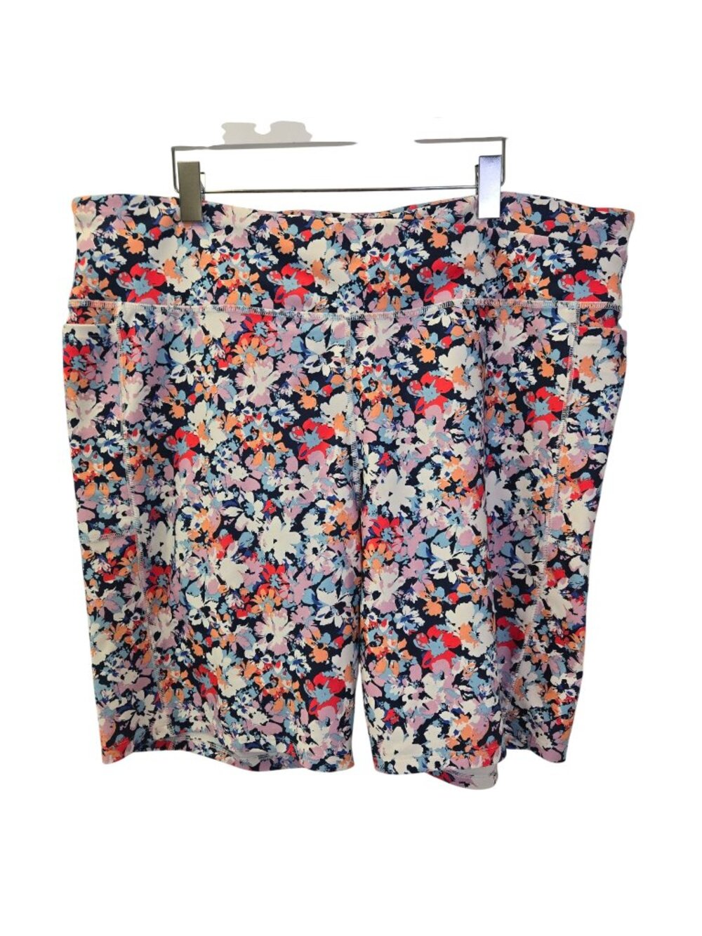 Freely Floral High Rise Activewear Bike Shorts Size 3X